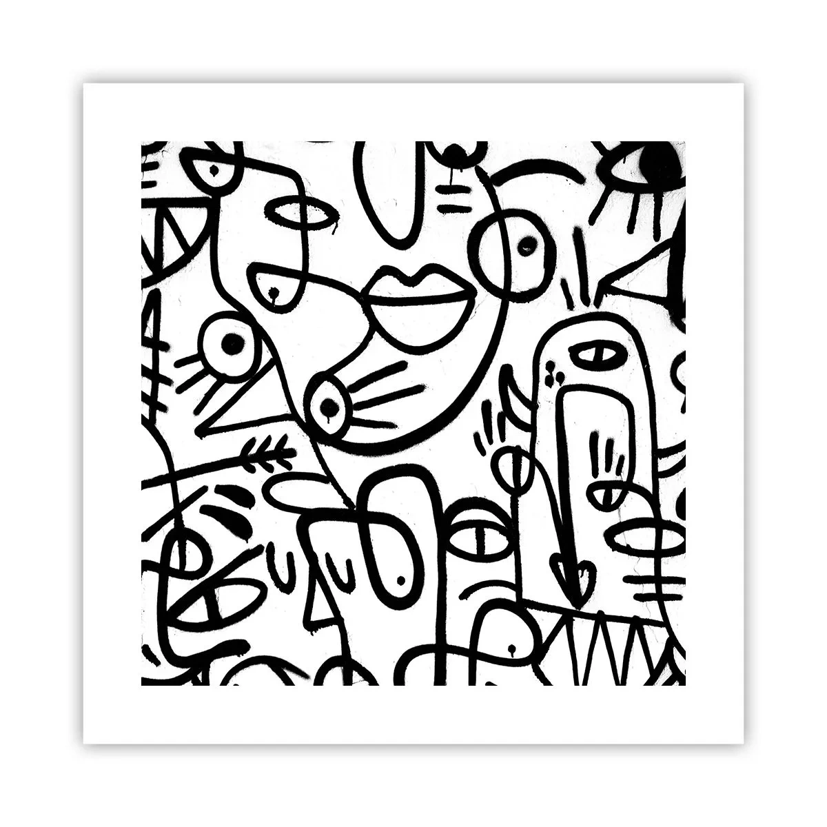 Plakát - Tváře a přeludy - 40x40 cm