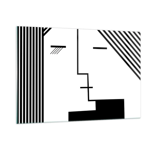 Obraz na skle - Prostě polibek - 120x80 cm