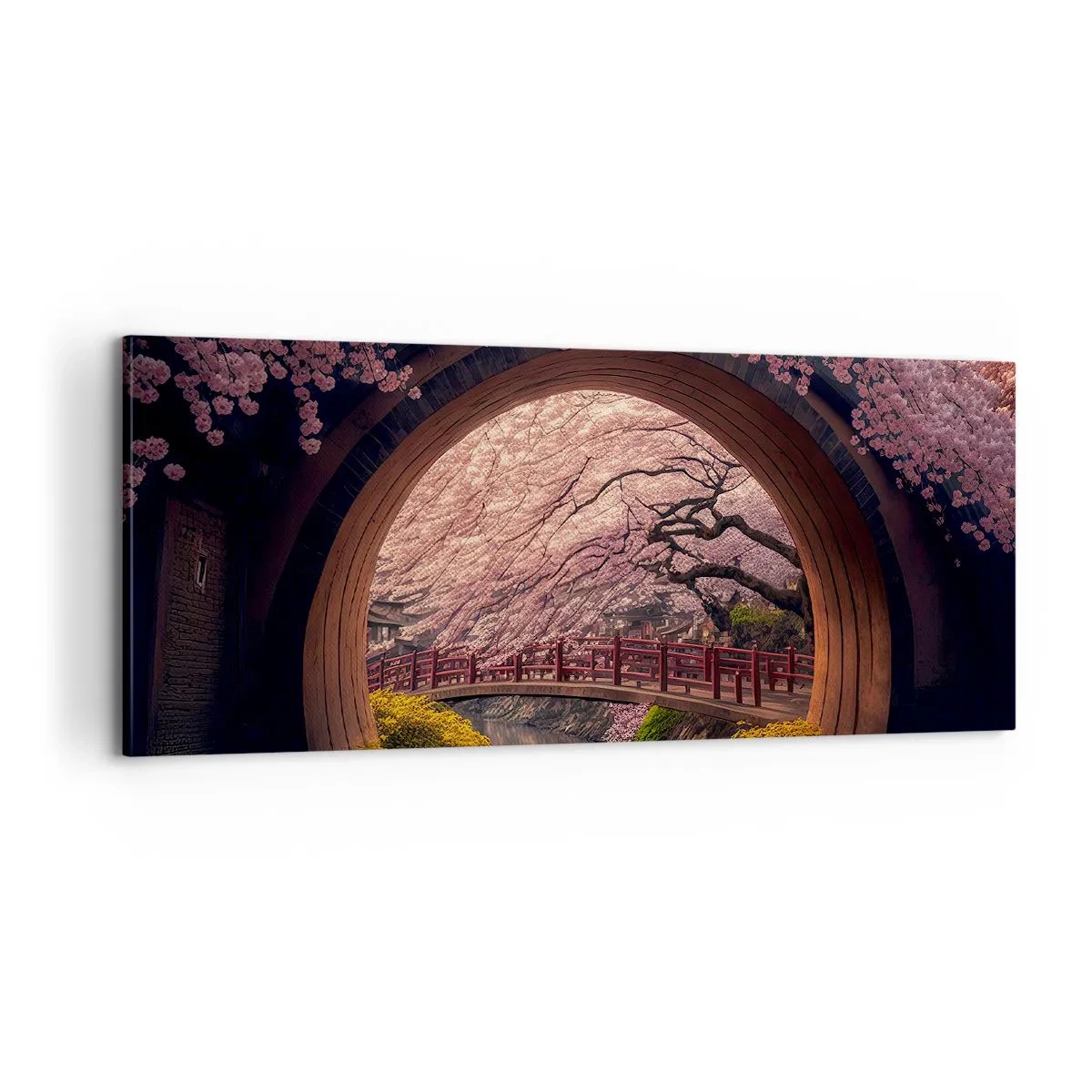 Obraz na plátně - Japonské jaro - 100x40 cm