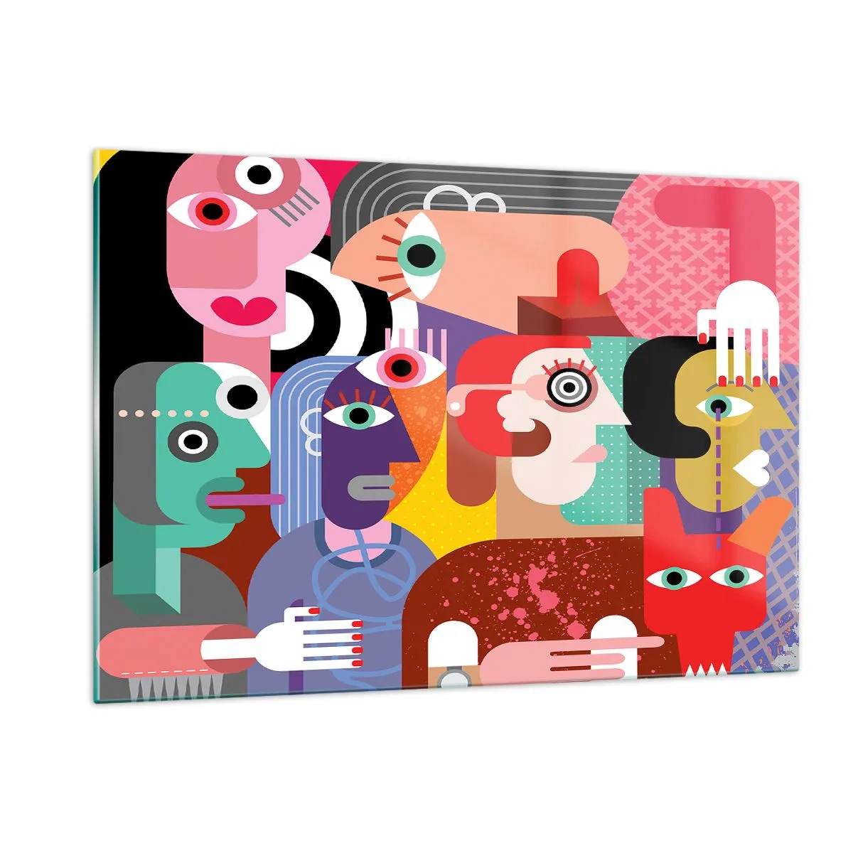 Obraz na skle - My od pána Picassa - 120x80 cm