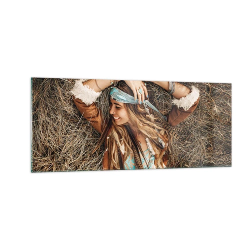 Obraz na skle - Na cestě do léta lásky - 100x40 cm