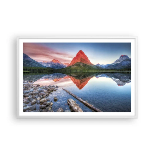 Plakát v bílém rámu - Teplo a chlad - 91x61 cm