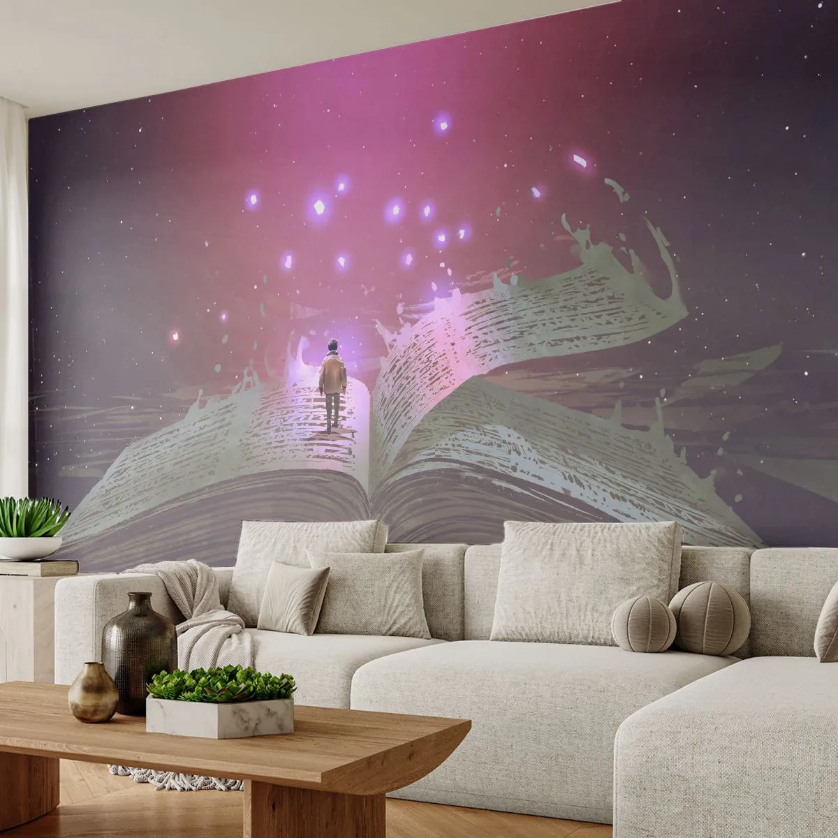Fototapeta Premium Canvas - Pozvánka do jiného světa - přečti si to! - Grafika, Abstrakce, Kus - 450x315 cm