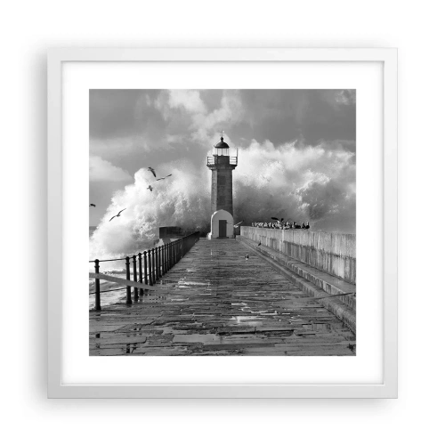 Plakát v bílém rámu - Nebojácná - 40x40 cm