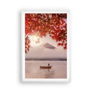 Plakát v bílém rámu - V japonském stylu - 61x91 cm