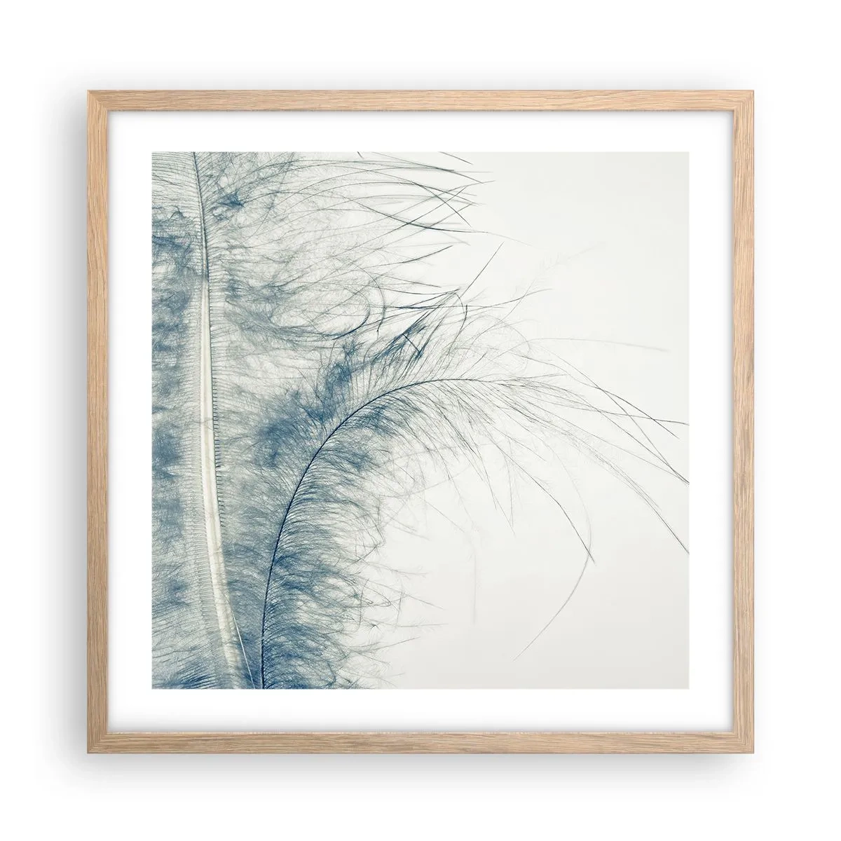 Plakát v rámu světlý dub - Šepot přírody - 50x50 cm