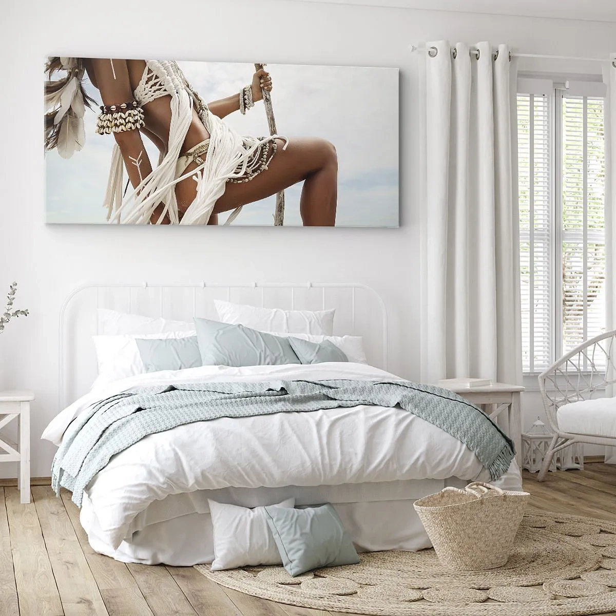 Obraz na plátně - Kněžka slunce - 100x40 cm