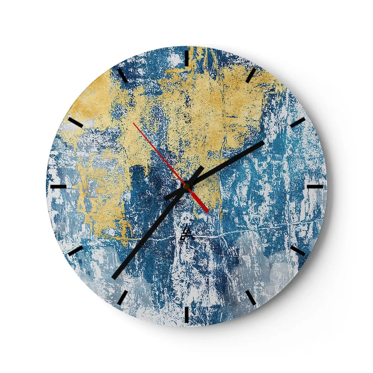 Nástěnné hodiny - Abstrakce s dobrou náladou - 40x40 cm