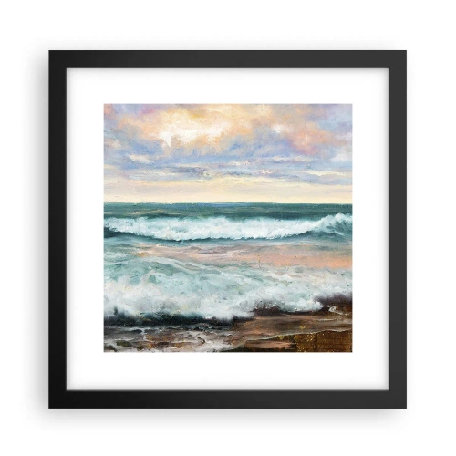 Plakát v černém rámu - Tady uhladíš duši - 30x30 cm