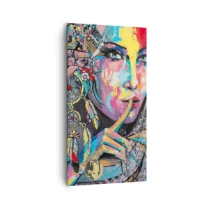 Obraz na plátně - Mlč, než pochopíš - 55x100 cm
