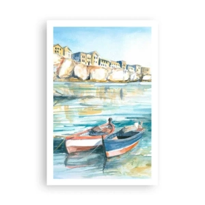 Plakát - Krajina v modří - 61x91 cm