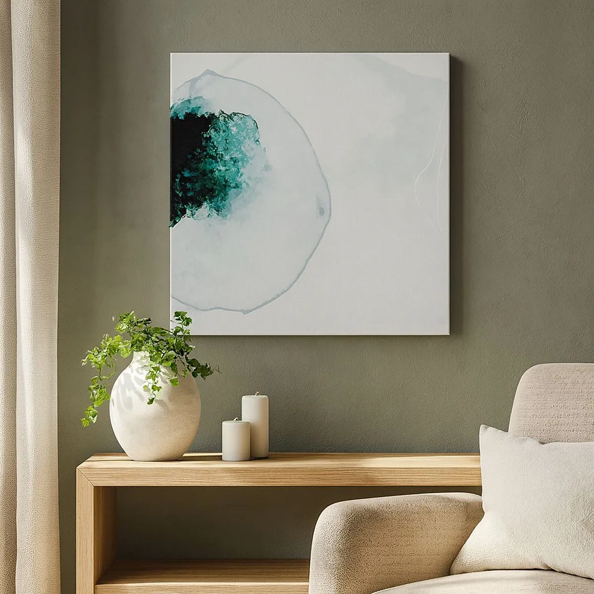 Obraz na plátně - V kapce vody - 30x30 cm