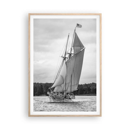Plakát v rámu světlý dub - Bratři větru - 70x100 cm