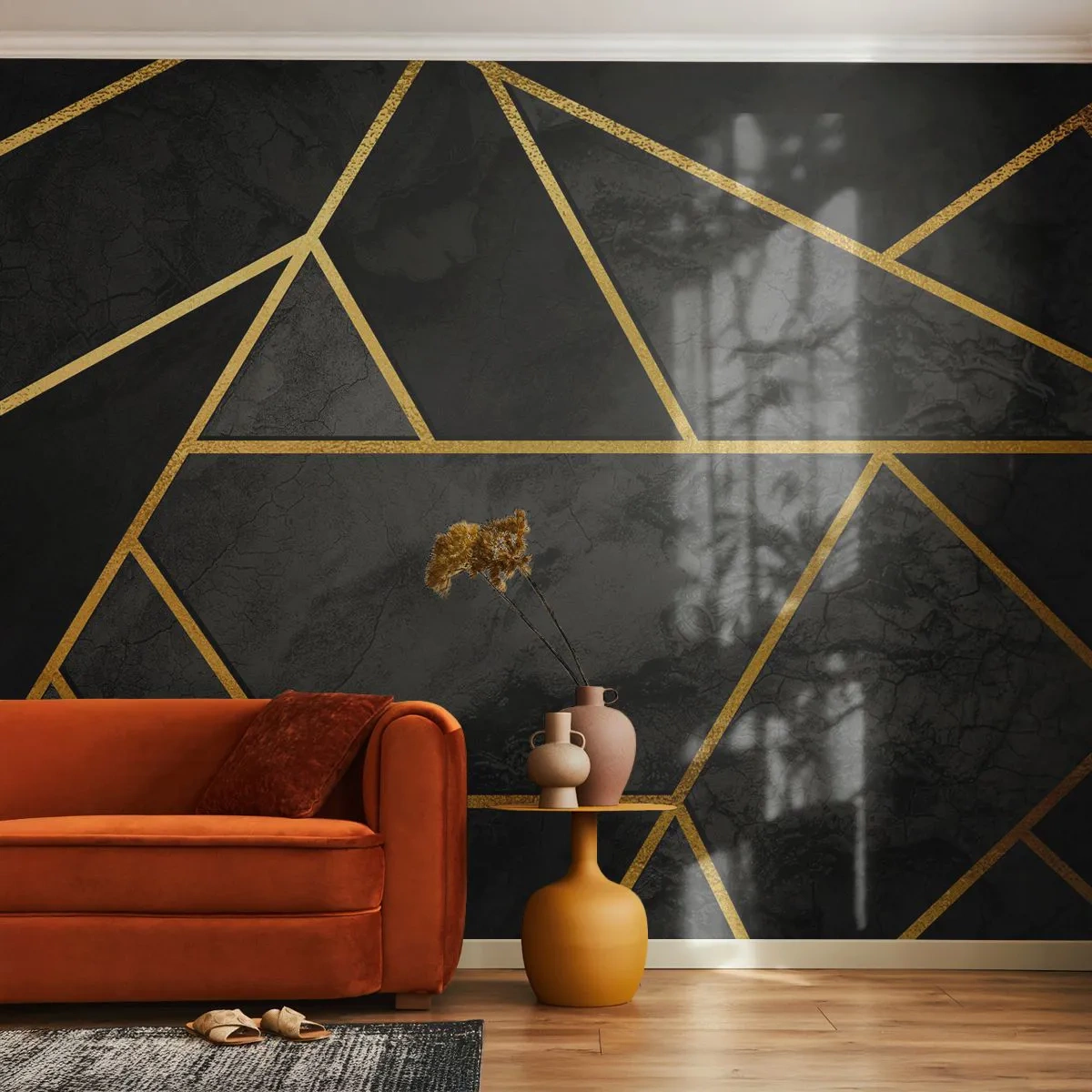 Fototapeta na míru Premium Canvas - Temnota a světlo - Abstrakce, Kus, Moderní vzor