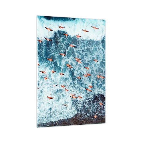 Obraz na skle - Přímořský průvod - 70x100 cm