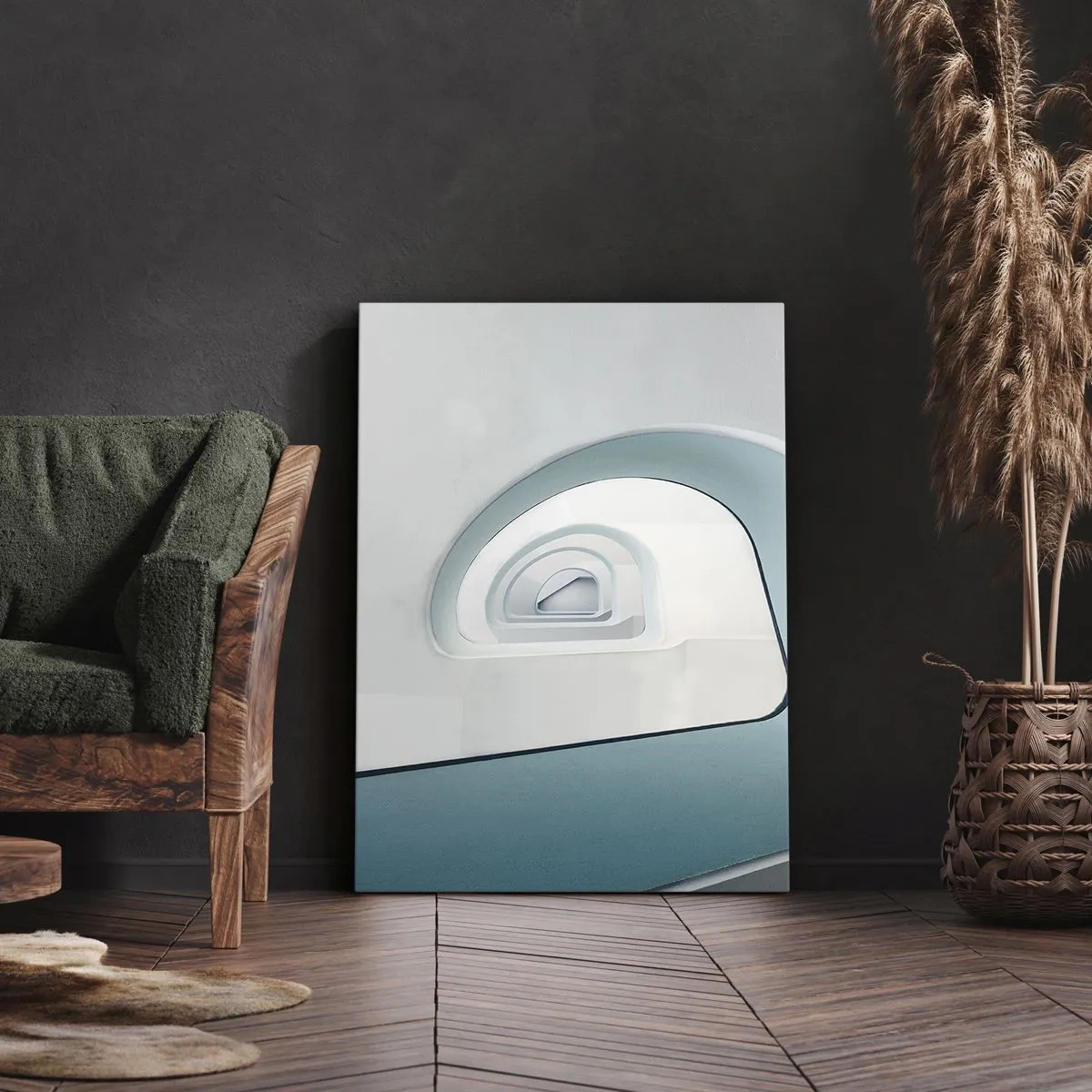 Obraz na plátně - Na dno modré - 65x120 cm