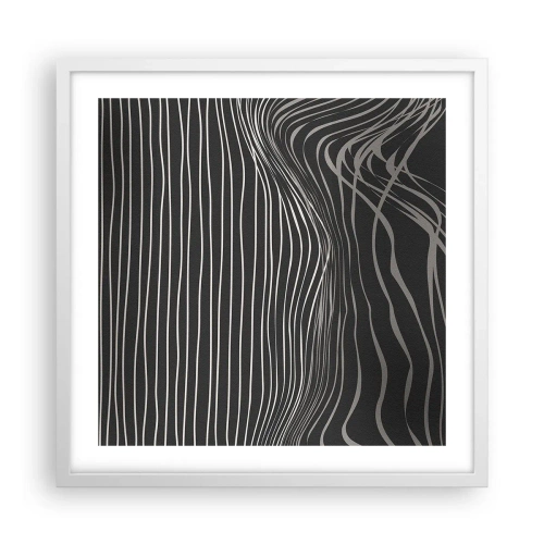 Plakát v bílém rámu - Rytmus a přízvuk - 50x50 cm