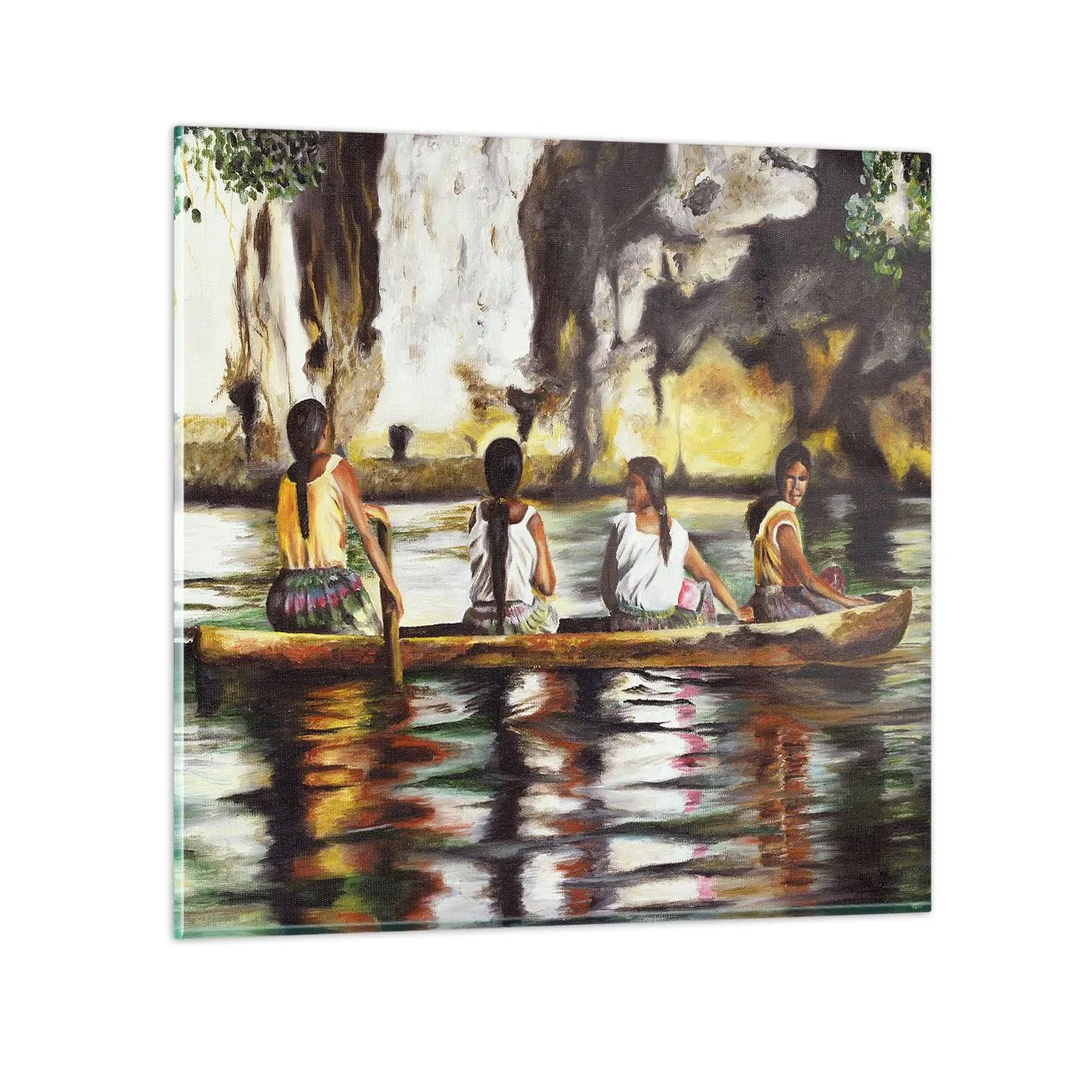 Obraz na skle - V polynéském ráji - 50x50 cm