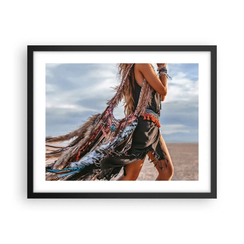 Plakát v černém rámu - Šamanovo děvče - 50x40 cm