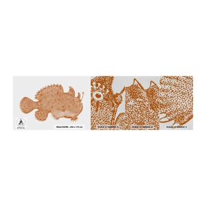 Vzor Fototapety Premium Sand - A nakonec ryba - Mořská ryba, Oceán, Pobřeží - 100x30 cm