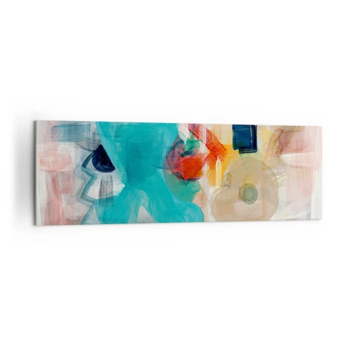 Obraz na plátně - Barevná hra - 160x50 cm