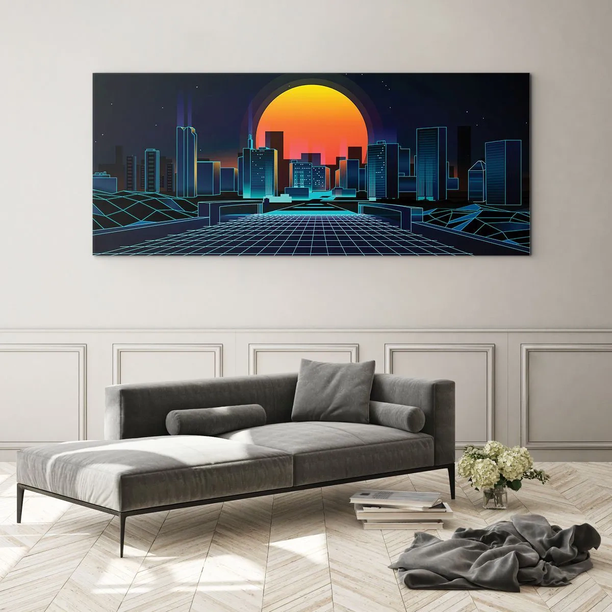 Obraz na skle - Pořád chcete do reálu? - 90x30 cm