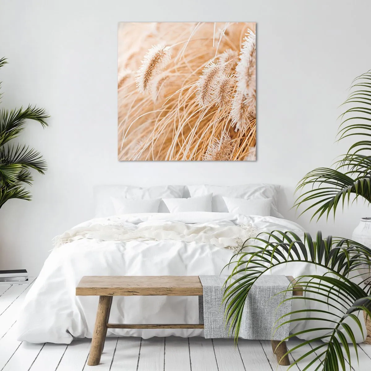 Obraz na plátně - Zlaté šustění travin - 60x60 cm