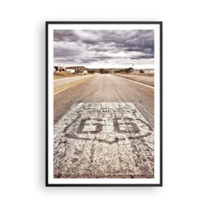 Plakát v černém rámu - Mother Road - americká legenda - 70x100 cm