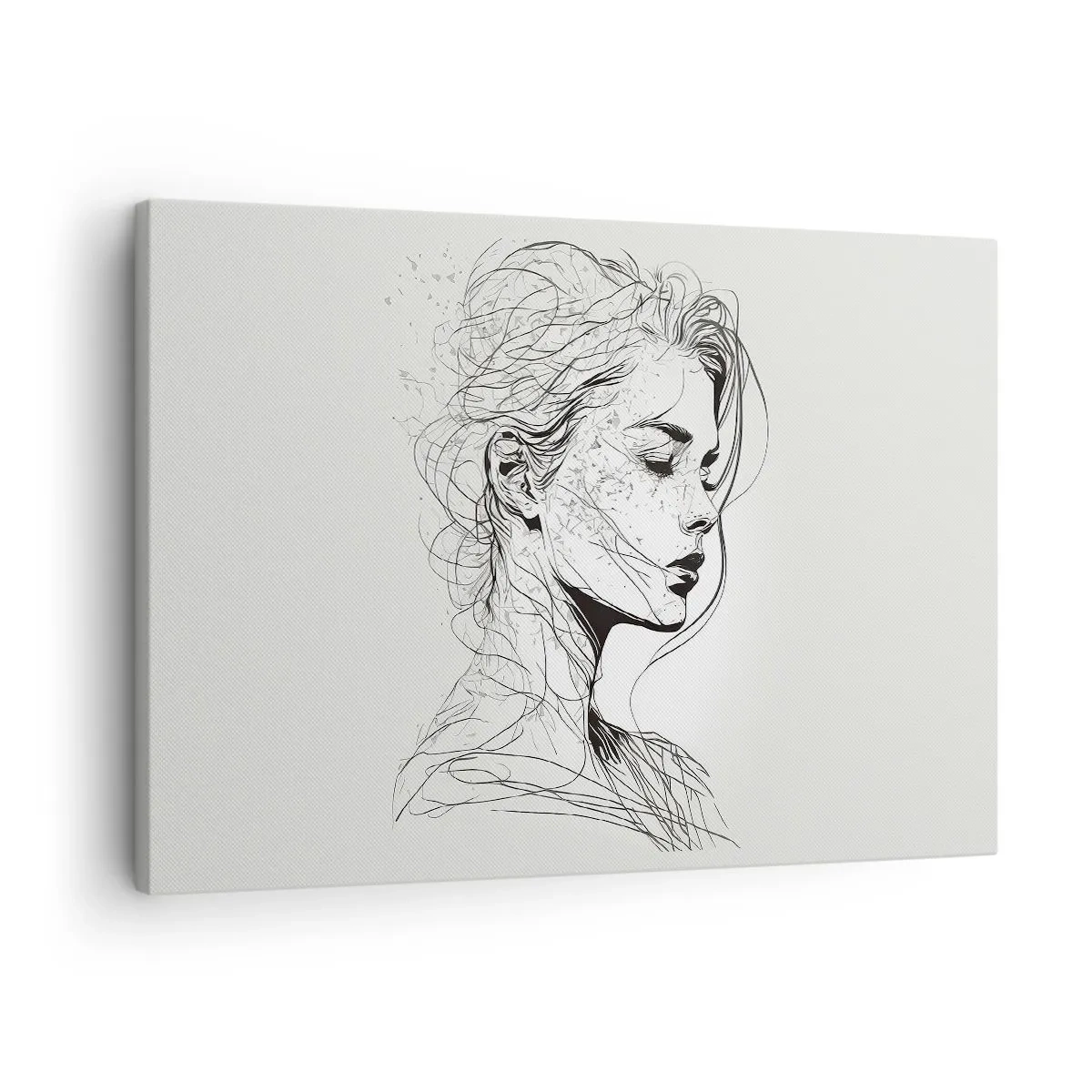 Obraz na plátně - Portrét v zamyšlení - 70x50 cm