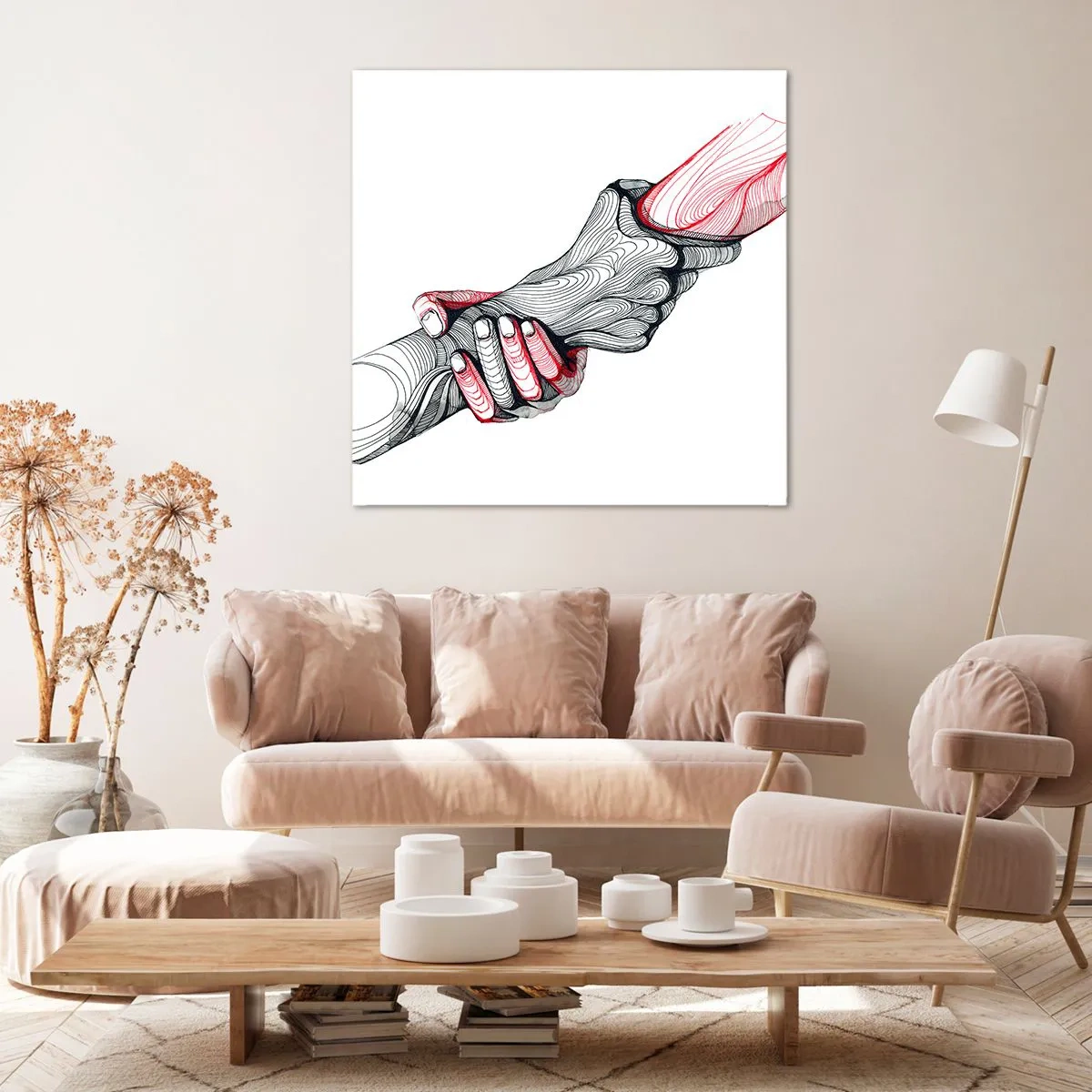 Obraz na plátně - Jste v dobrých rukou - 60x60 cm