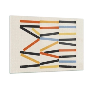 Obraz na skle - Kompozice na úrovni - 120x80 cm