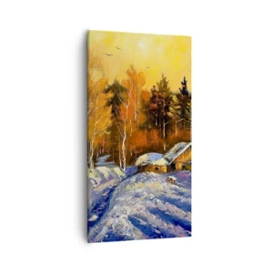 Obraz na plátně - Zimní imprese v slunci - 55x100 cm