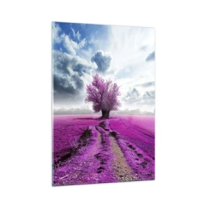 Obraz na skle - Vřesoviště - divočina - 50x70 cm