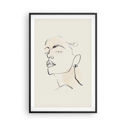 Plakát v černém rámu - Hrdý pohled - 61x91 cm