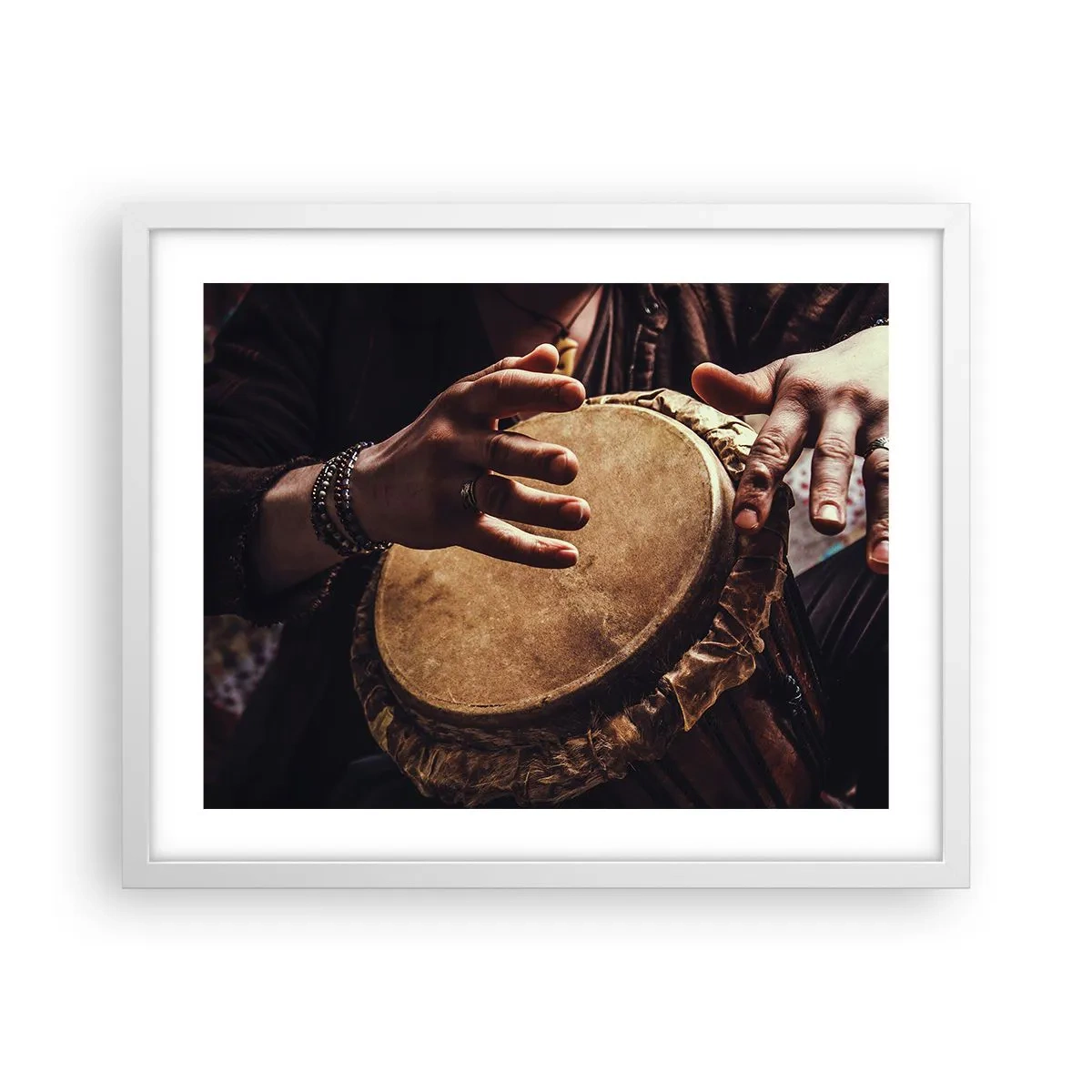 Plakát v bílém rámu - V rytmu srdce - 50x40 cm