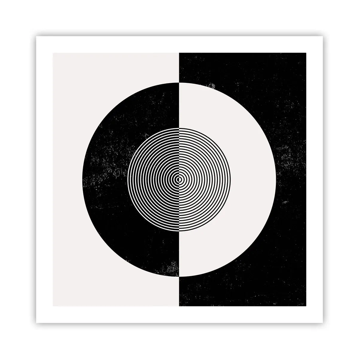 Plakát - Harmonie v černé a bílé - 60x60 cm