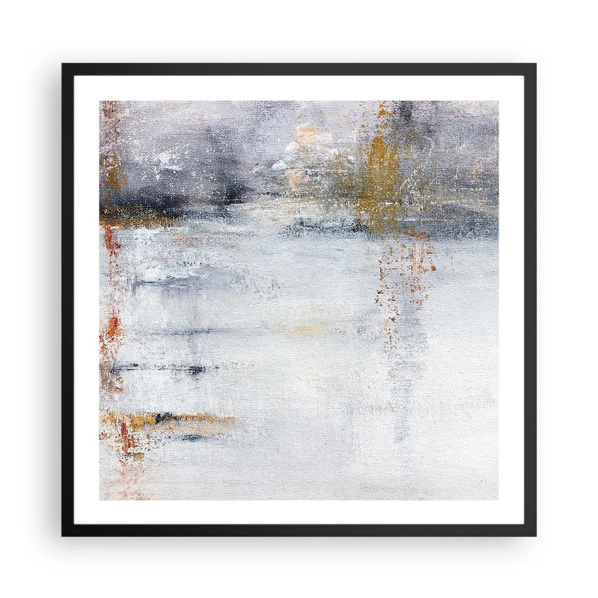 Plakát v černém rámu - Za závojem vzduchu - 60x60 cm