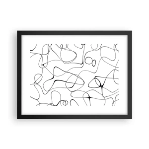 Plakát v černém rámu - Cesty života, zákruty osudu - 40x30 cm