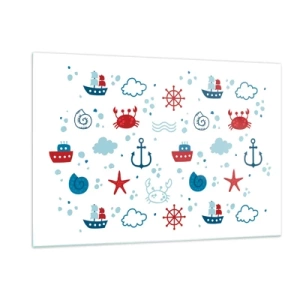 Obraz na skle - Mořská pohádka - 120x80 cm