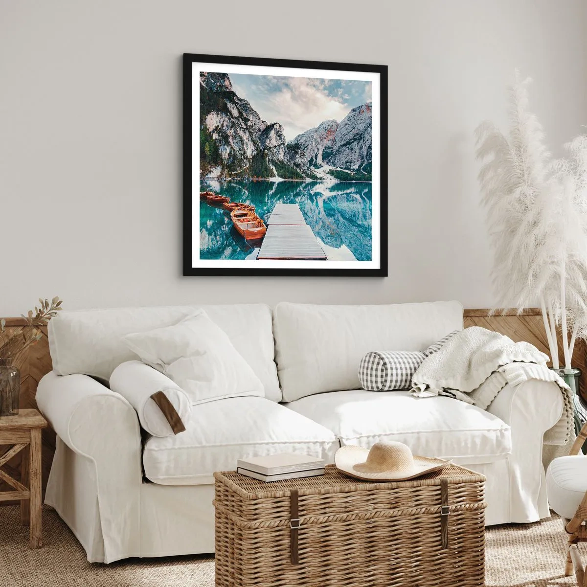 Plakát v černém rámu - Ukážeme vám krásu - 60x60 cm