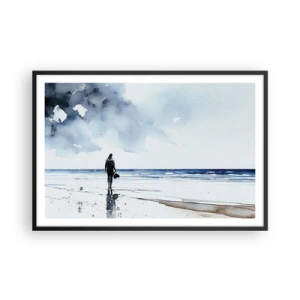 Plakát v černém rámu - Rozhovor s mořem - 91x61 cm