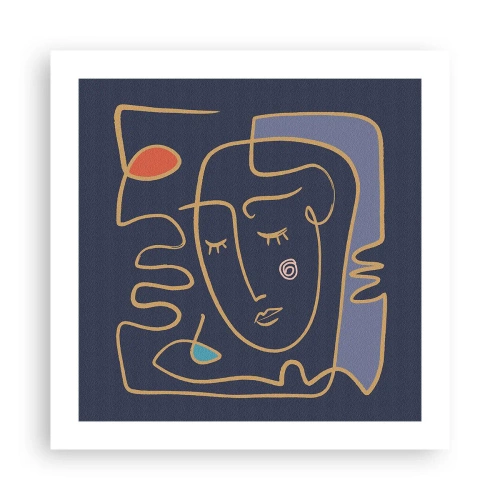 Plakát - V zádumčivosti - 50x50 cm