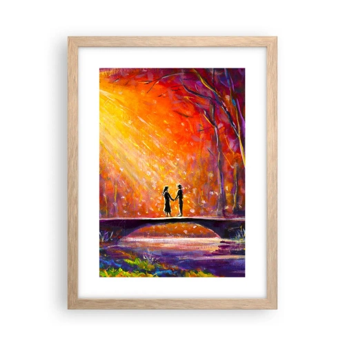 Plakát v rámu světlý dub - Nebe je taky miluje - 30x40 cm