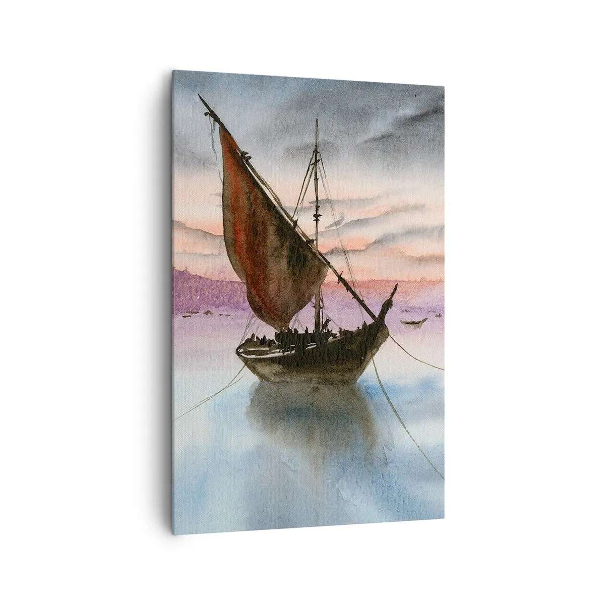 Obraz na plátně - Večer v přístavu - 80x120 cm