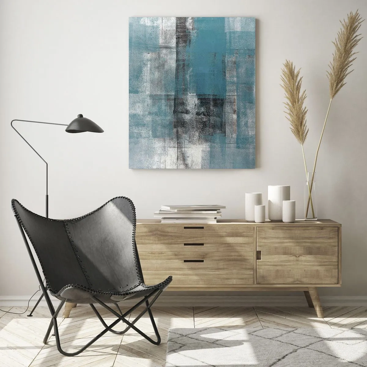 Obraz na skle - Voda a vzduch - 50x70 cm
