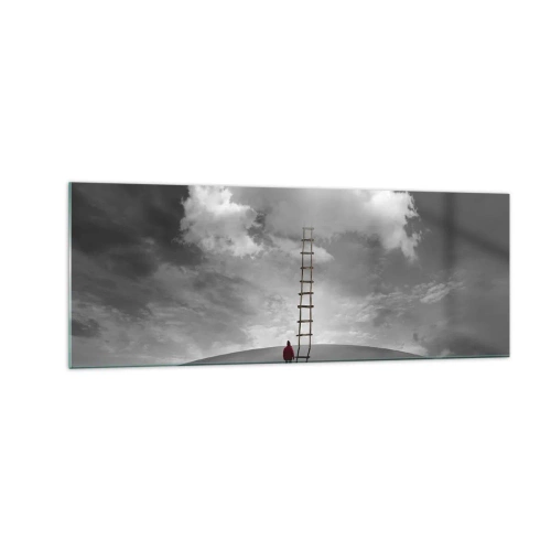 Obraz na skle - Všechno je možné - 140x50 cm