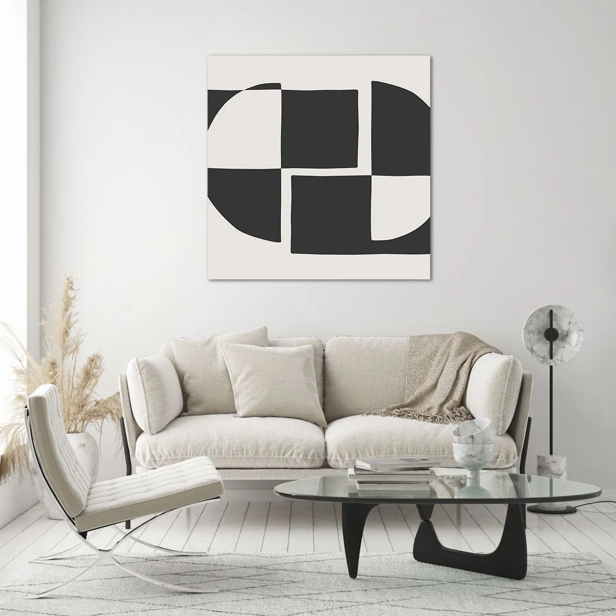 Obraz na skle - Antitéza – syntéza - 40x40 cm