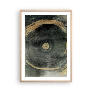 Plakát v rámu světlý dub - Změna a udržitelnost - 50x70 cm