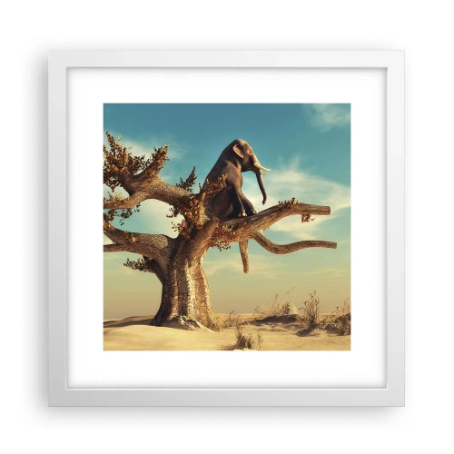 Plakát v bílém rámu - Nový úhel pohledu - 30x30 cm