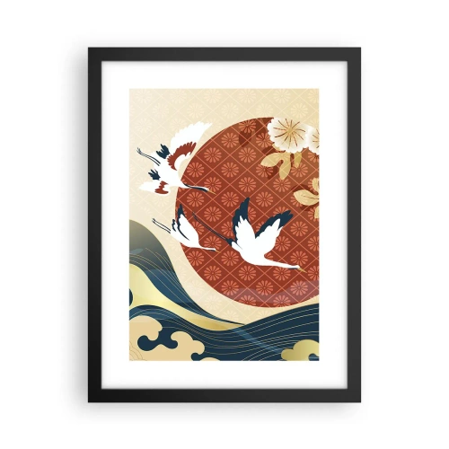 Plakát v černém rámu - Japonská pohádka - 30x40 cm